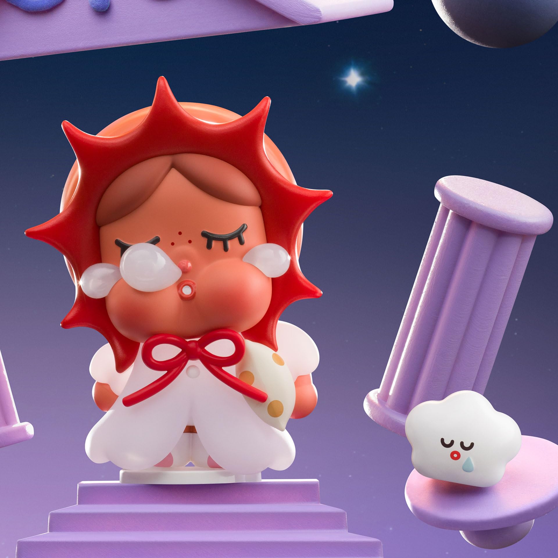 POP MART CRYBABY CRYING TO THE MOON SERIES FIGURES, Caixa Única